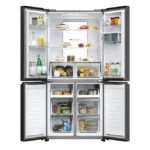 Double Door I frigoriferi a doppia porta hanno il congelatore nella parte superiore e il frigorifero nella parte inferiore, una soluzione smart per conservare i tuoi alimenti a seconda delle tue esigenze quotidiane. - immagine 3