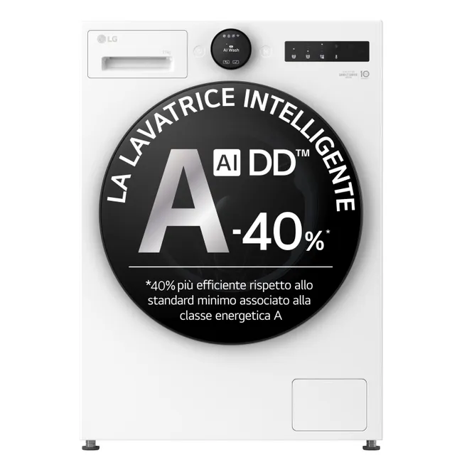 media (98) LG F4X7011TWB Lavatrice 11kg AI DD Serie X7, Classe A-40%, 1400 giri, Display Easy Circle, Wi-Fi, AI Wash, TurboWash - immagine 1