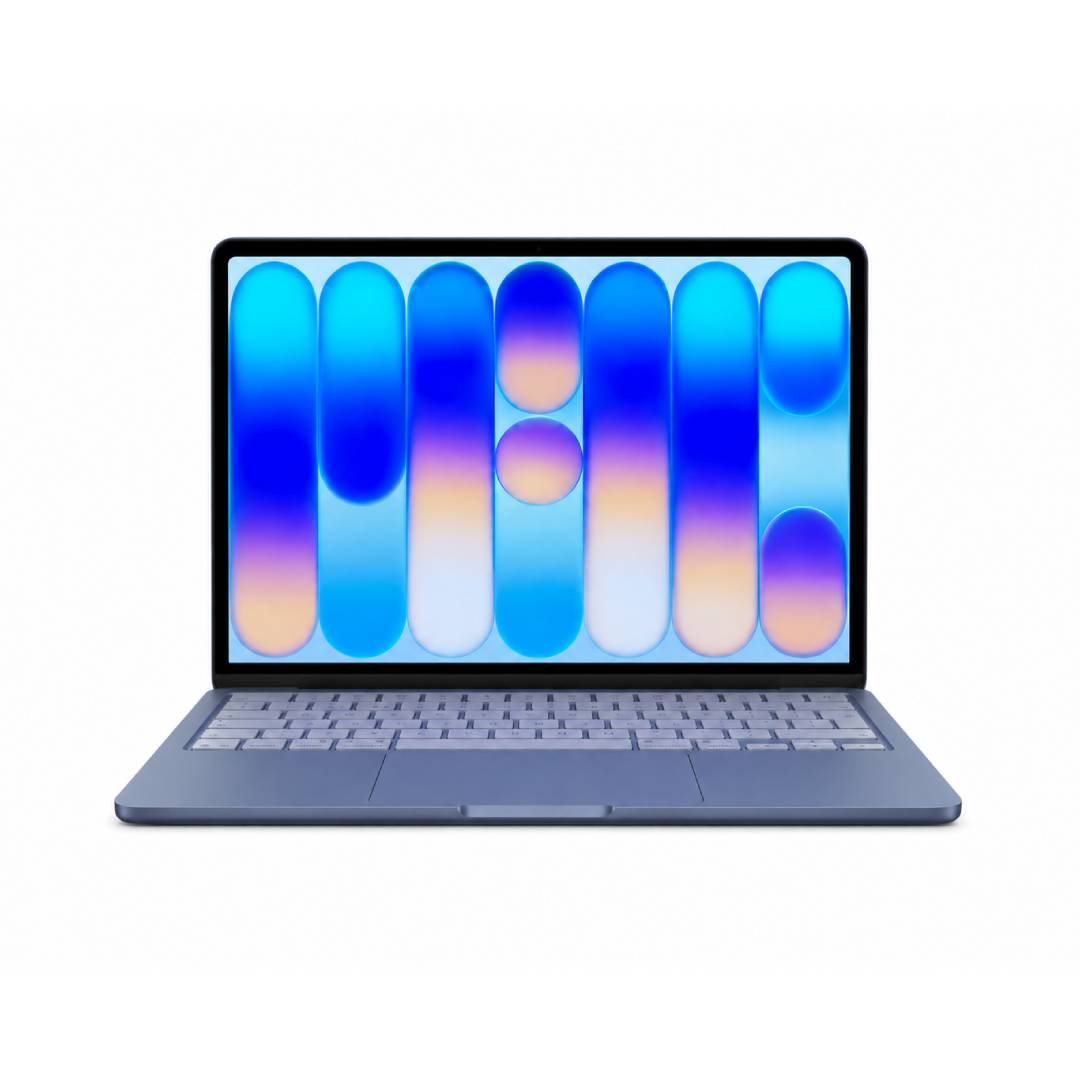 MACBOOK-NEO-INDACO-FRONT.jpg Apple MacBook Neo 13 pollici (2026) A18 Pro CPU 6-Core, GPU 5-Core, Indaco - immagine 1
